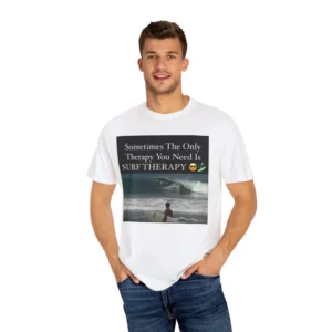 Surf Therapy Unisex Garment-Dyed T-Shirt - Perfect for Surfers