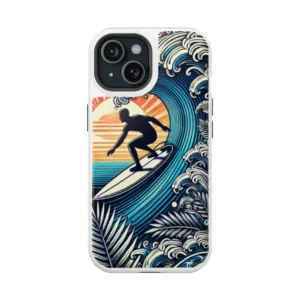 Surfing Wave Magnetic Tough Case - Ideal for Beach Lovers and Active Adventurers